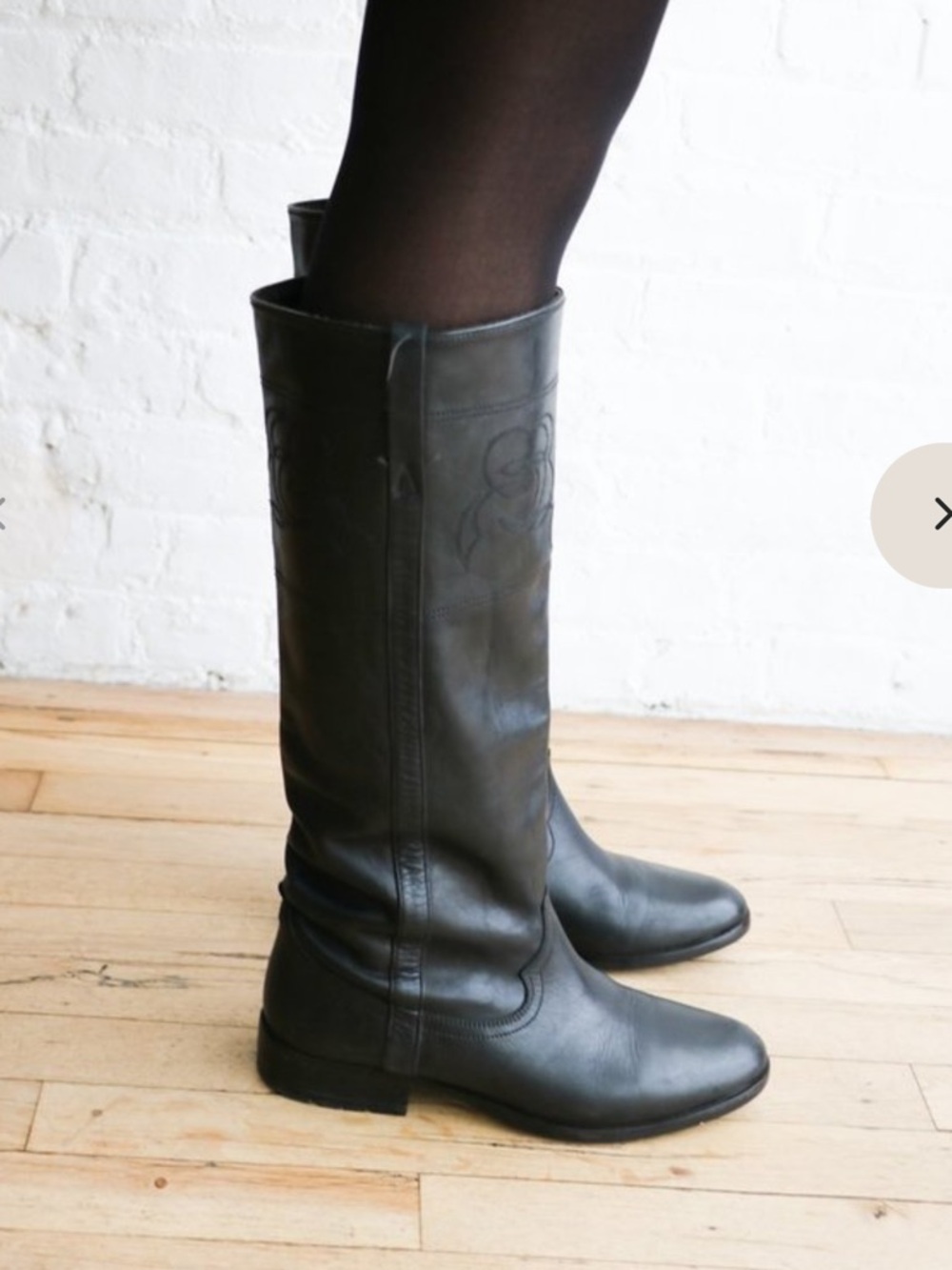 Golden goose black leather tall riding boots 36 / 6